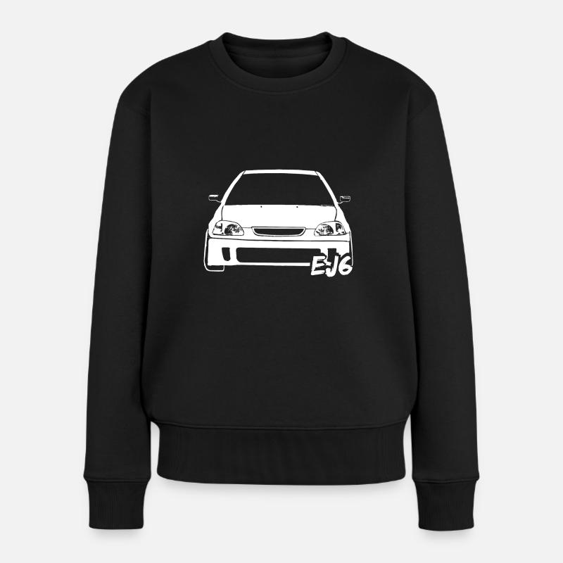 Vtec Mafia , Ej6 , Ej9 , JDM 90er . Driftcar . - Frauen Premium Bio Pullover - Schwarz