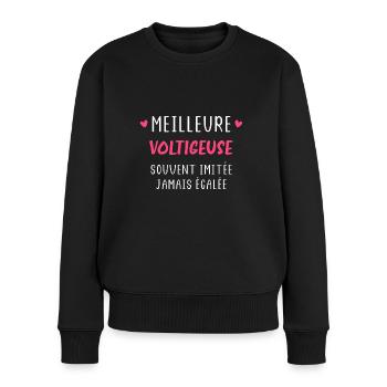 Souvent imitée Meilleure Voltigeuse - Pull Premium bio Femme - noir - Devant - Julia (174cm)