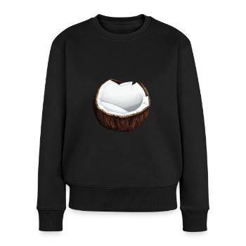 Coconut Coconut Coconut Fruit - Women's Premium Organic Jumper - black - Front - Julia (174cm)