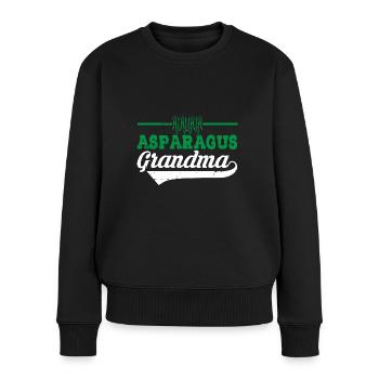 Spargel - Frauen Premium Bio Pullover - Schwarz - Vorne - Julia (174cm)