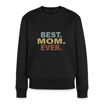 Maman Cadeau Fête des Mères - Pull Premium bio Femme - noir - Devant - Julia (174cm)