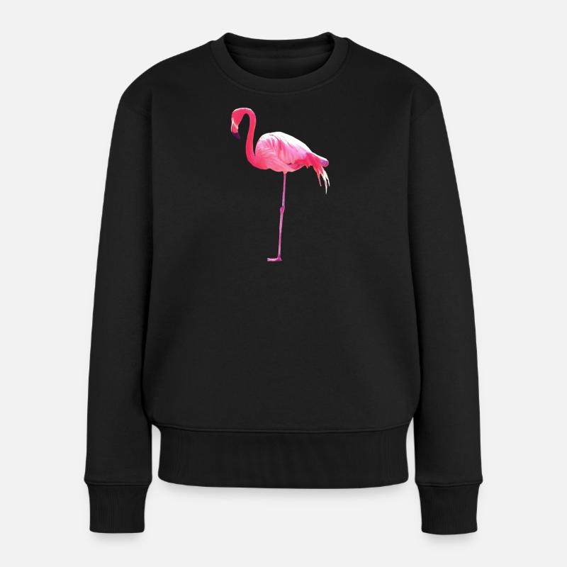 Pink Flamingo - Pull Premium bio Femme - noir