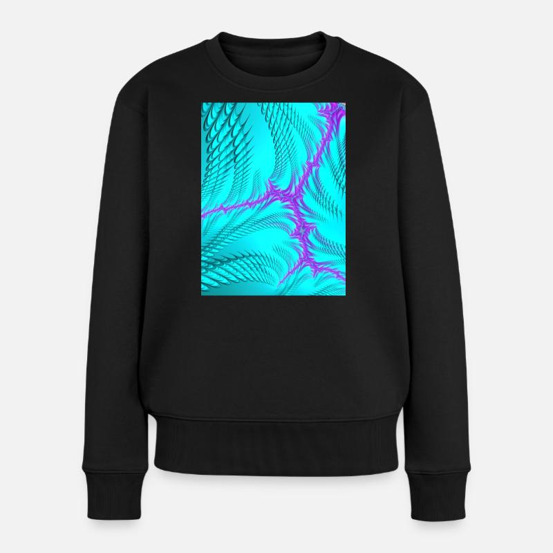 Blitz - Frauen Premium Bio Pullover - Schwarz