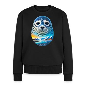 Seal - Women's Premium Organic Jumper - black - Front - Julia (174cm)