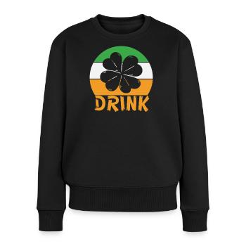 Boisson de la Saint-Patrick - Pull Premium bio Femme - noir - Devant - Julia (174cm)
