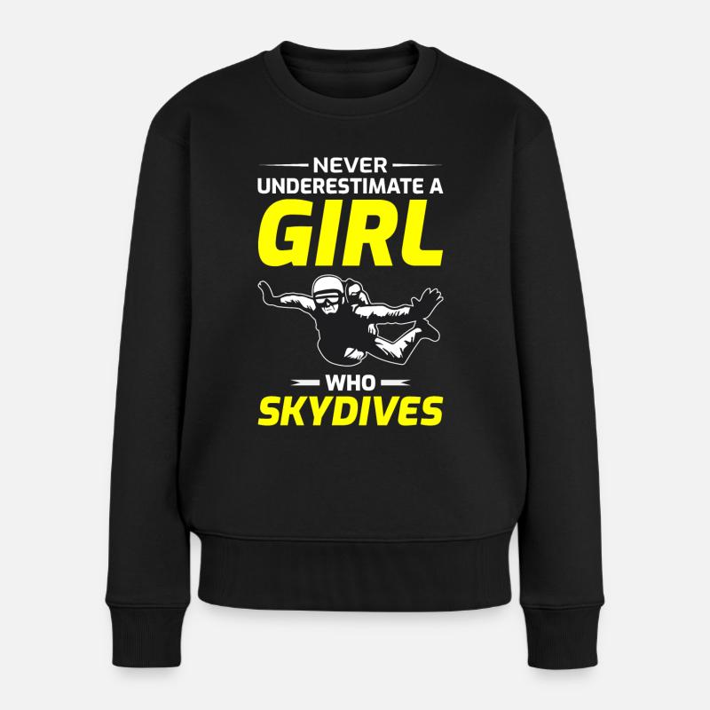 Paracadutismo Paracadute Skydive Paracadutismo - Maglione ecologico premium da donna - nero