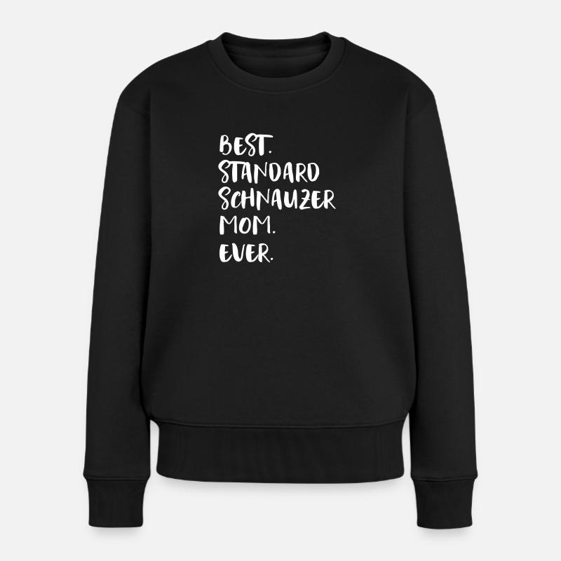 Standard Schnauzer - Frauen Premium Bio Pullover - Schwarz