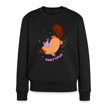 Animaux de fête - Pull Premium bio Femme - noir - Devant - Julia (174cm)
