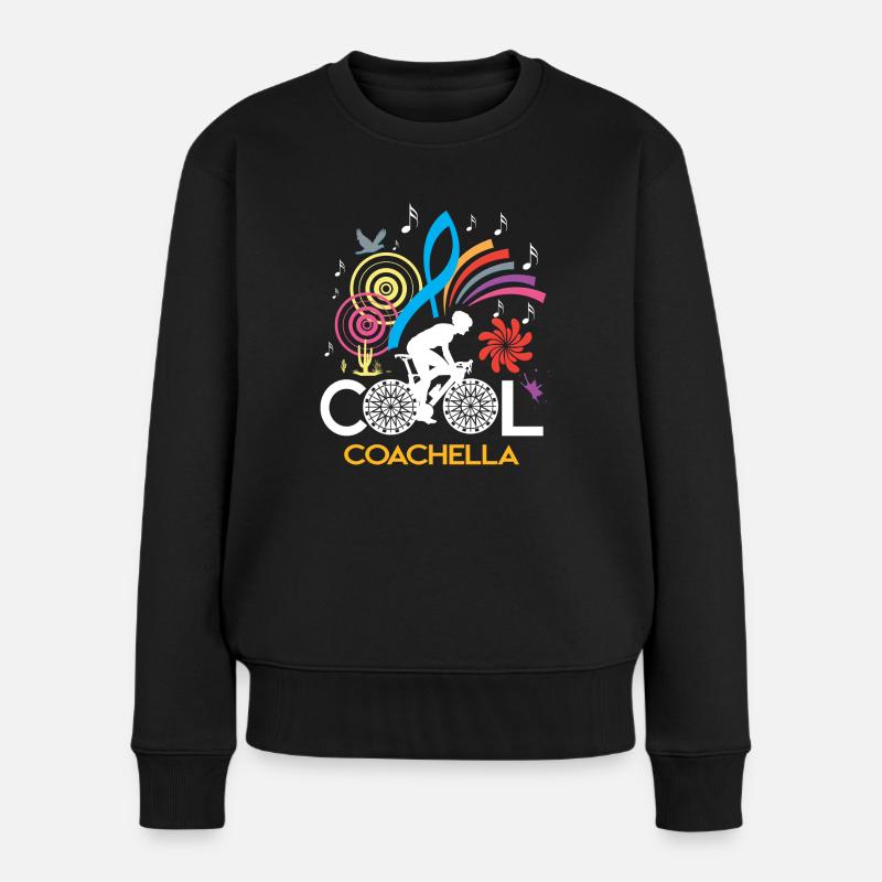 COACHELLA COOL AMATEURS DE VÉLO - Pull Premium bio Femme - noir