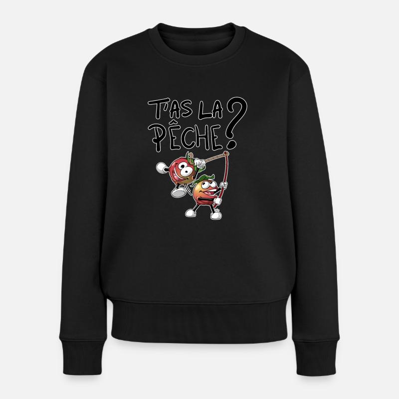 T'as la pêche ? - Pull Premium bio Femme - noir