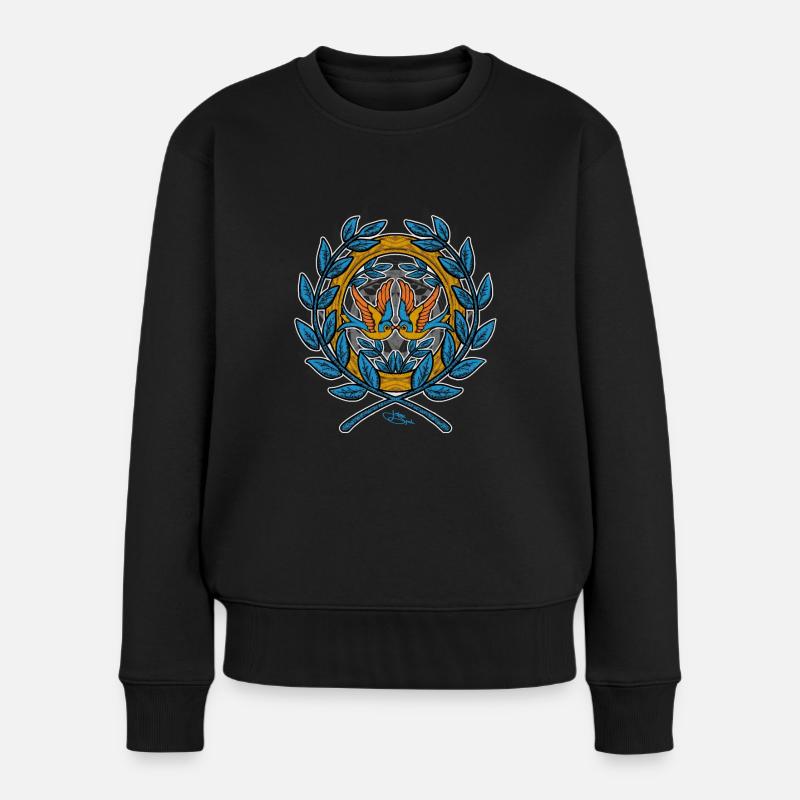 masamune - Frauen Premium Bio Pullover - Schwarz