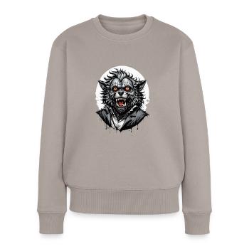 WEREWOLF Suit 12 - Women's Premium Organic Jumper - taupe - Front - Julia (174cm)