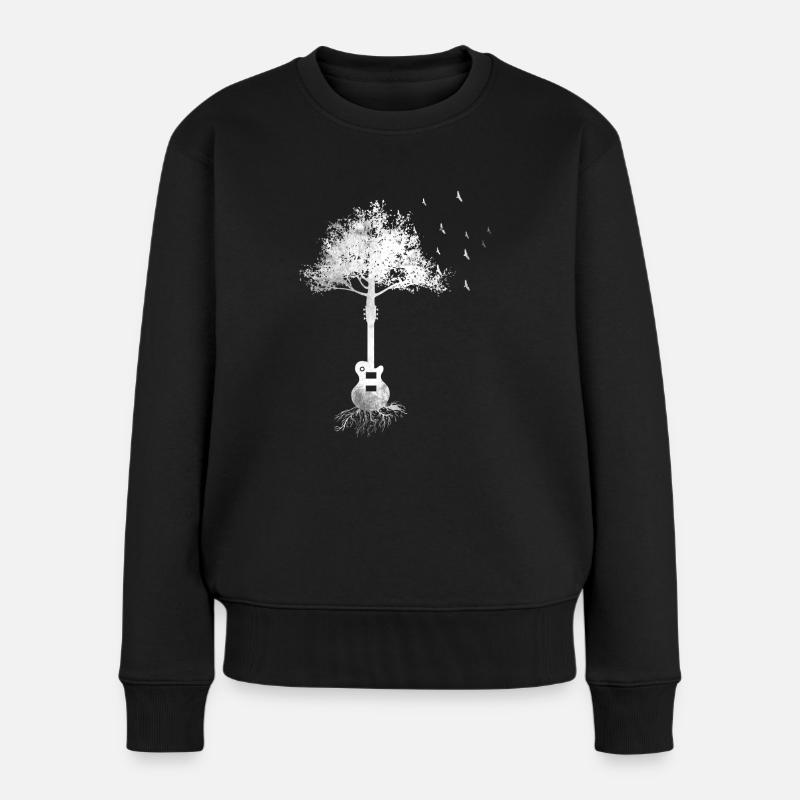 Arbre cadeau guitariste guitare électrique guitare électrique - Pull Premium bio Femme - noir