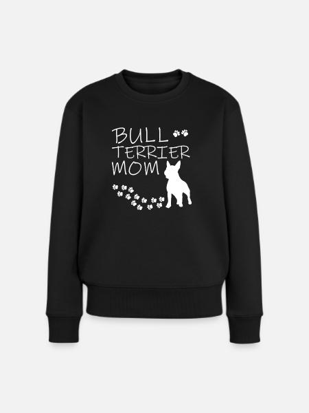 Bullterrier Hund Hunderasse Bull Terrier Geschenk - Frauen Premium Bio Pullover - Schwarz