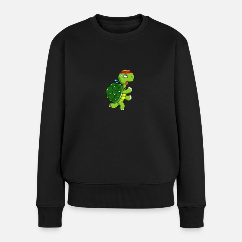Marathon jogging tortue marathon jogging - Pull Premium bio Femme - noir