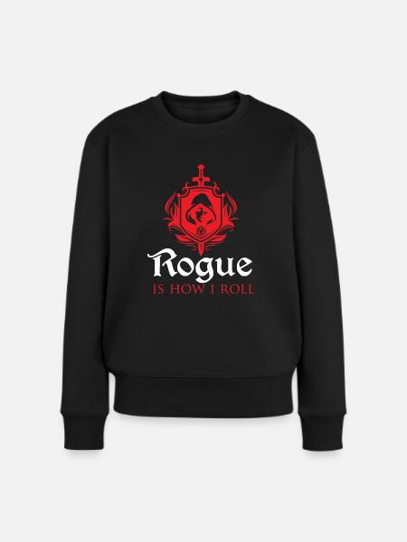 RPG-Spiele Rogue ist, wie ich rolle - Frauen Premium Bio Pullover - Schwarz