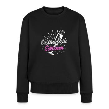 Sekt Damen Hokus Pokus Sektchen Modus - Frauen Premium Bio Pullover - Schwarz - Vorne - Julia (174cm)