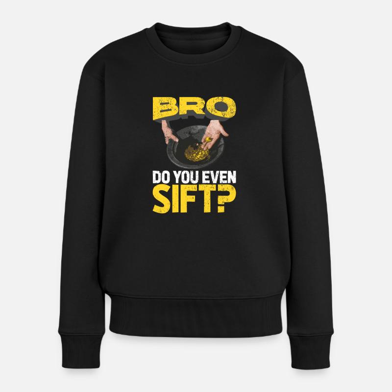 Inondation d’or Extraction d’or - Pull Premium bio Femme - noir