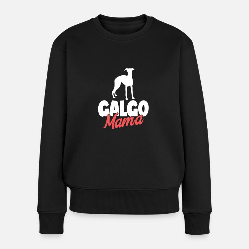 Galgo Espanol Hund Dog Hundehalter - Frauen Premium Bio Pullover - Schwarz
