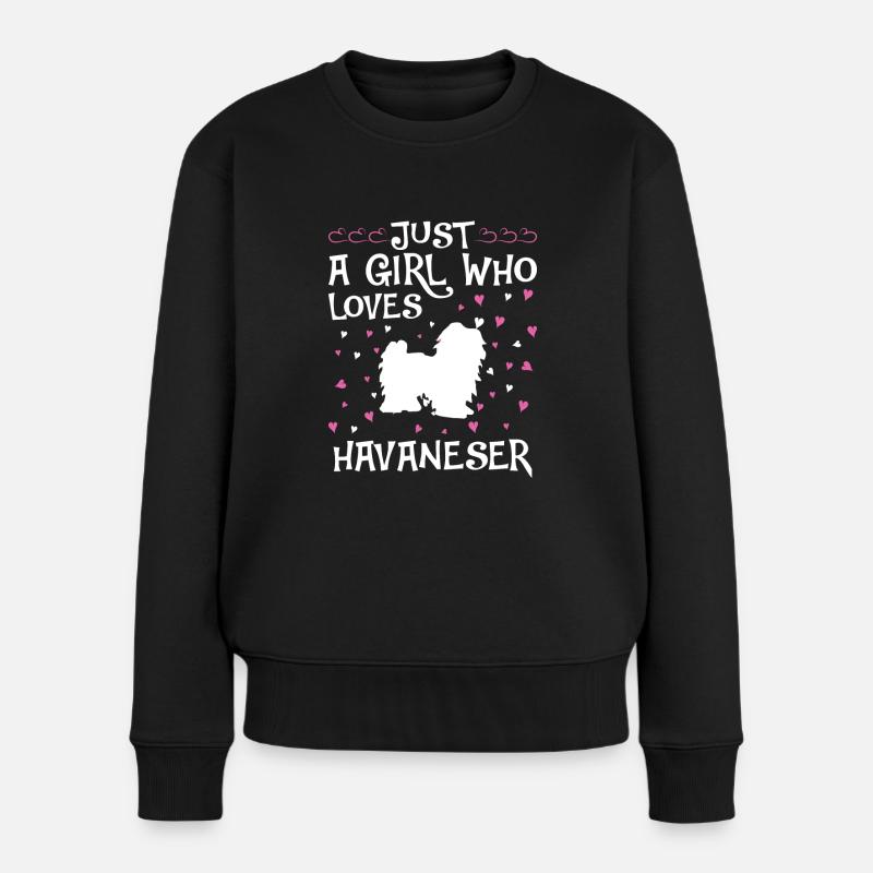 Propriétaire de chien de chien havanais - Pull Premium bio Femme - noir