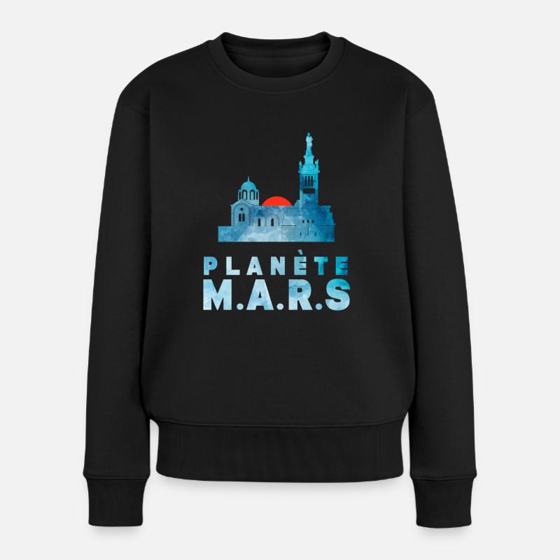 Planète Mars 2 - Pull Premium bio Femme - noir