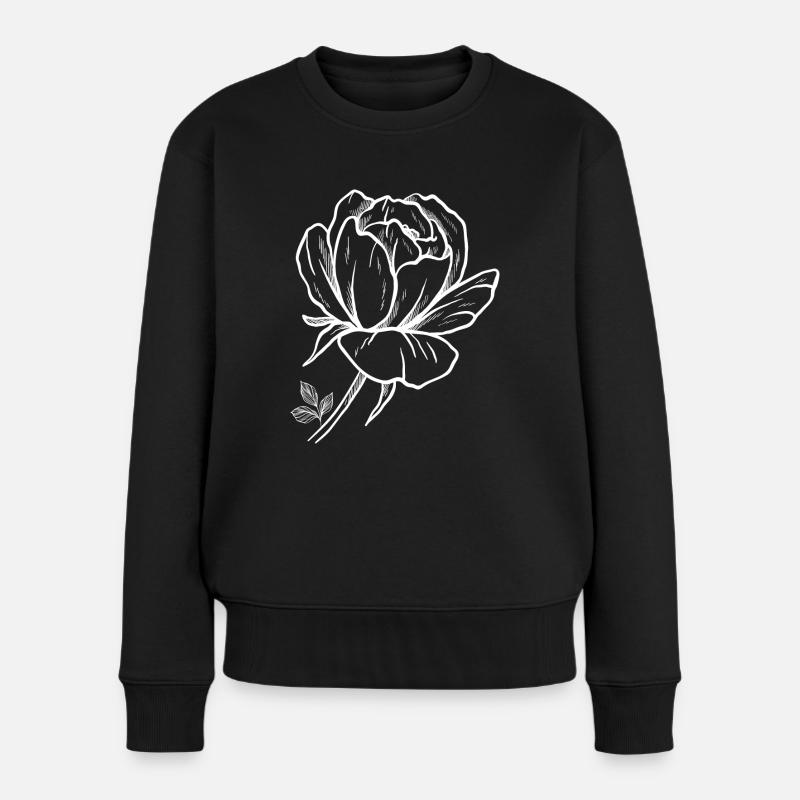 Florist Blume Pflanze Natur Gärtner - Frauen Premium Bio Pullover - Schwarz