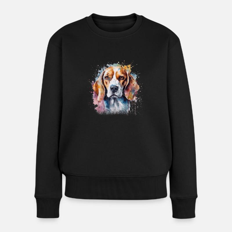 Beagle - Pull Premium bio Femme - noir
