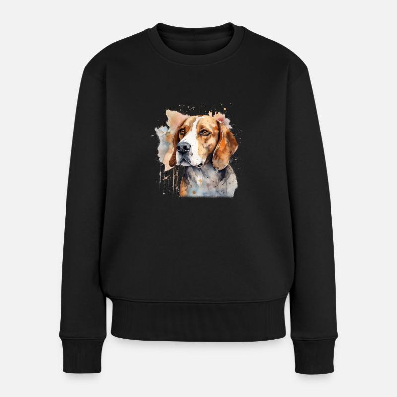 Beagle - Pull Premium bio Femme - noir