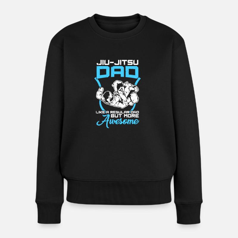 Jiu-Jitsu Dad Athletic Rolling - Women's Premium Organic Jumper - black