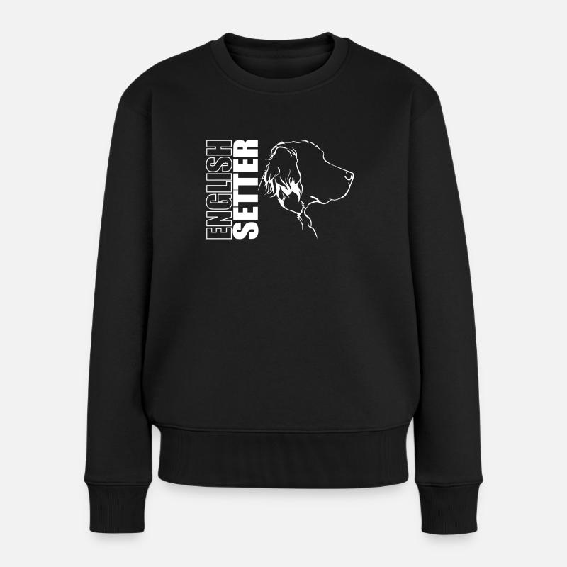 DEUTSCH SETTER Profil Chiens Chien Wilsigns - Pull Premium bio Femme - noir