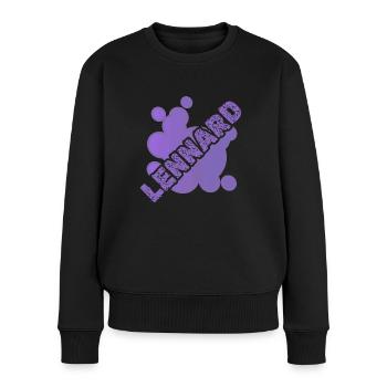 Haustier Lennard - Frauen Premium Bio Pullover - Schwarz - Vorne - Julia (174cm)
