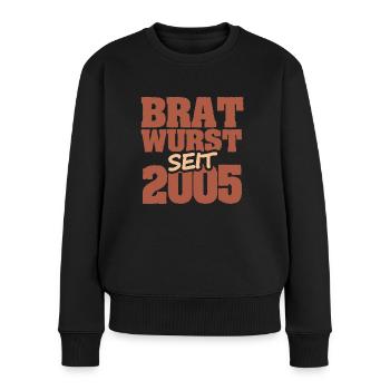 2005 - Frauen Premium Bio Pullover - Schwarz - Vorne - Julia (174cm)