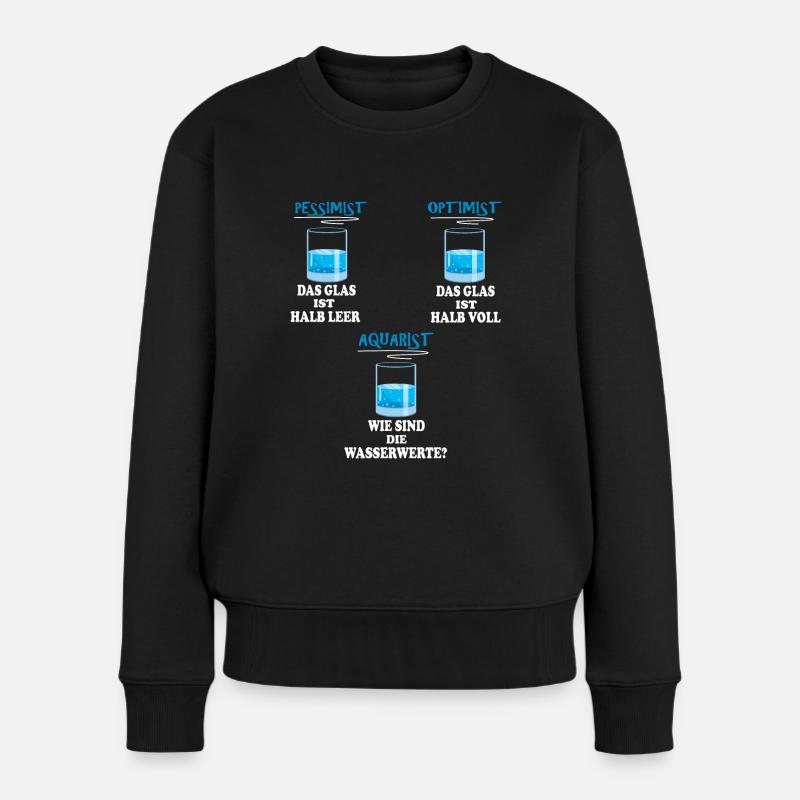 Aquarianer Aquarium Aquascaping Aquaristik - Frauen Premium Bio Pullover - Schwarz