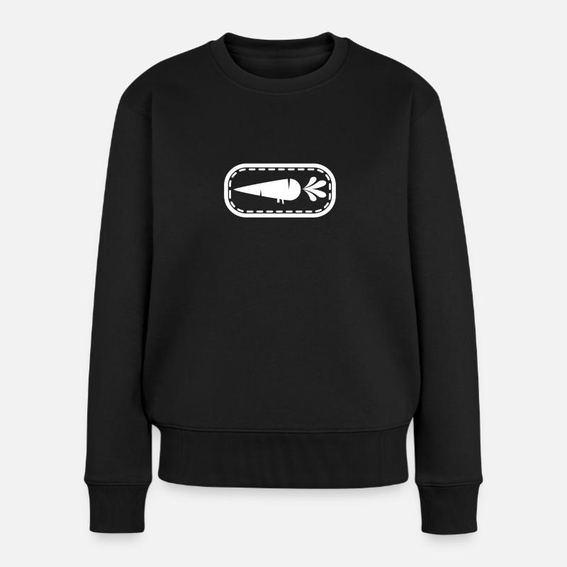 carrot - Women's Premium Organic Jumper - black
