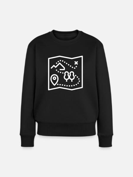 Card Adventure Gift Target Riddle Camping - Women's Premium Organic Jumper - black