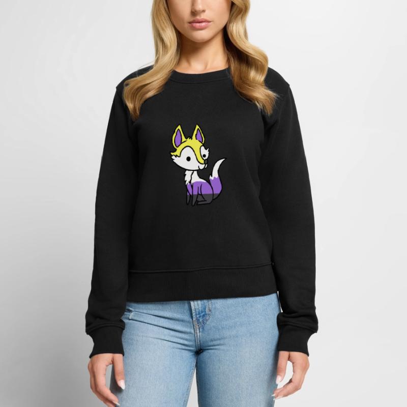 Nonbinary Fox Nonbinary Pride Women's Premium Organic Jumper