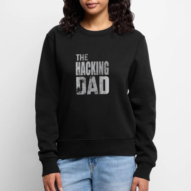 The Hacking Dad Hacker Vater Papa Code Computer Frauen Premium Bio Pullover