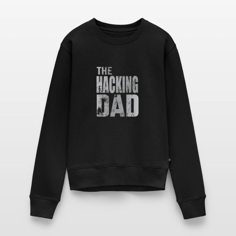 The Hacking Dad Hacker Vater Papa Code Computer Frauen Premium Bio Pullover