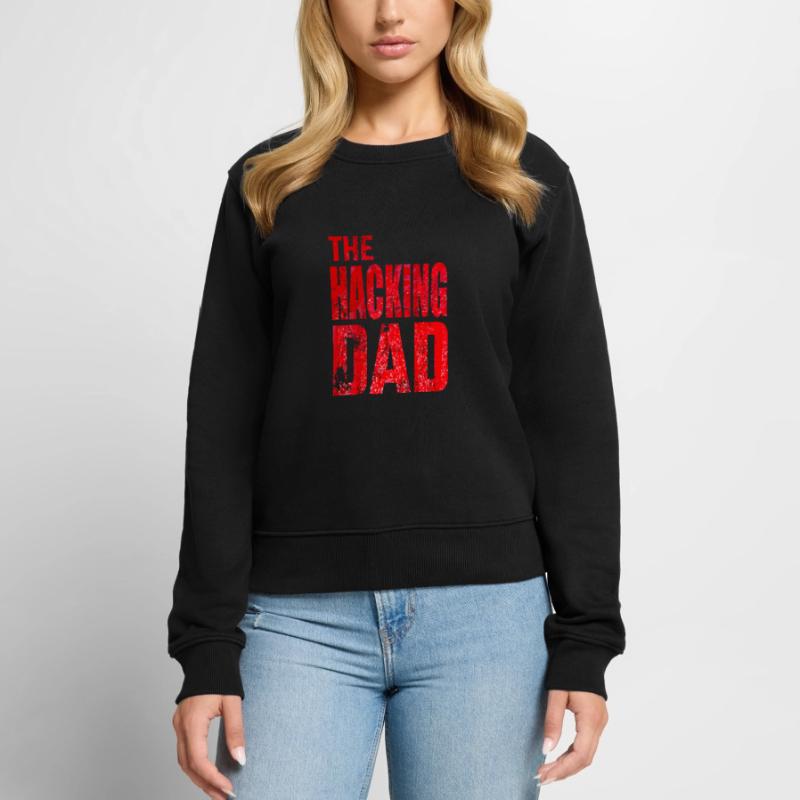 Le Hacking Dad Hacking Père Papa Code ordinateur Pull Premium bio Femme