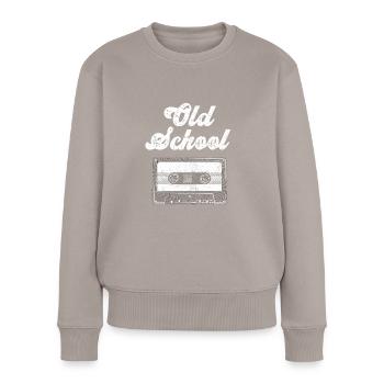 Old School Cassette Tape Classic Vintage Hip Hop - Pull Premium bio Femme - taupe - Devant - Julia (174cm)