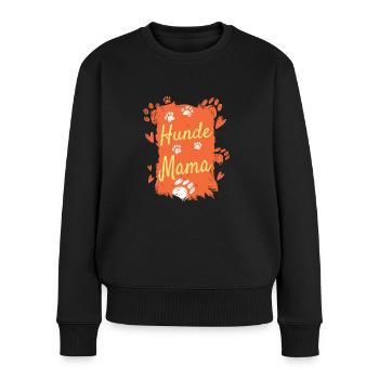 Hunde Mama Hundehalterin Geschenkidee - Frauen Premium Bio Pullover - Schwarz - Vorne - Julia (174cm)