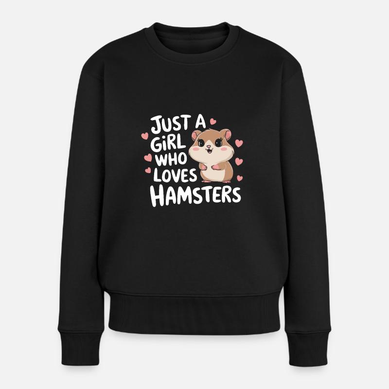 Hamster - Pull Premium bio Femme - noir