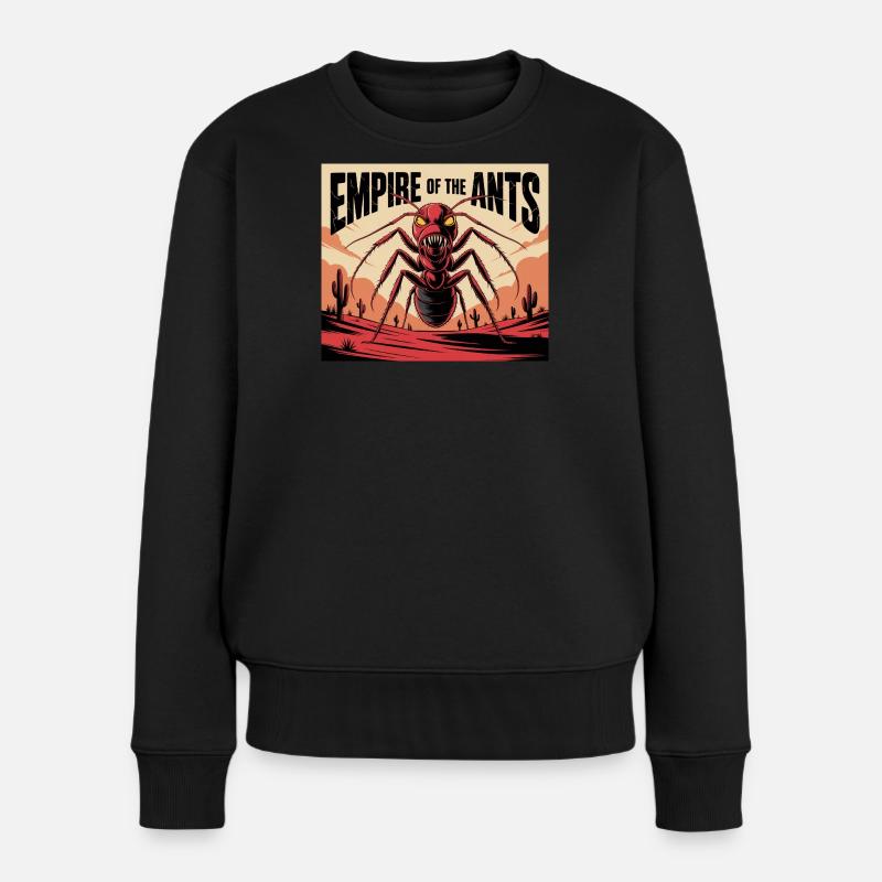 Rétro - L’empire des fourmis - Pull Premium bio Femme - noir