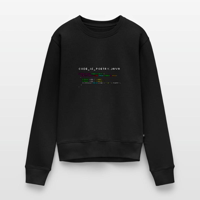 Code is poetry.java Women's Premium Organic Jumper