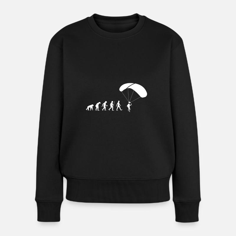 Evolution Paragliding - Women's Premium Organic Jumper - black