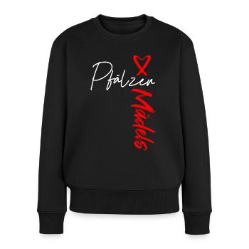 Pfälzer Mädels - Frauen Premium Bio Pullover - Schwarz - Vorne - Julia (174cm)