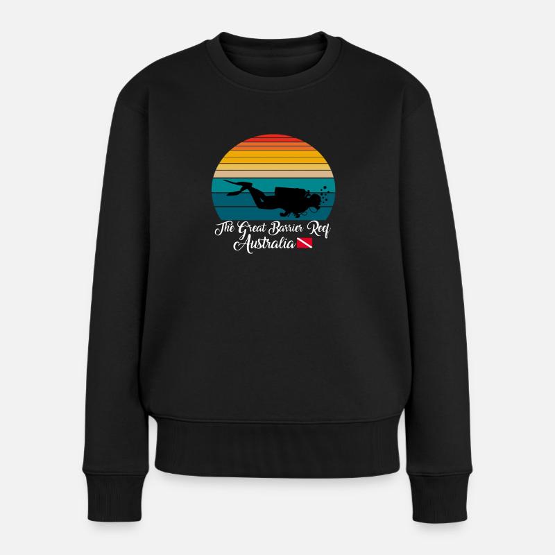 The Great Barrier Reef Australia Diving - Frauen Premium Bio Pullover - Schwarz