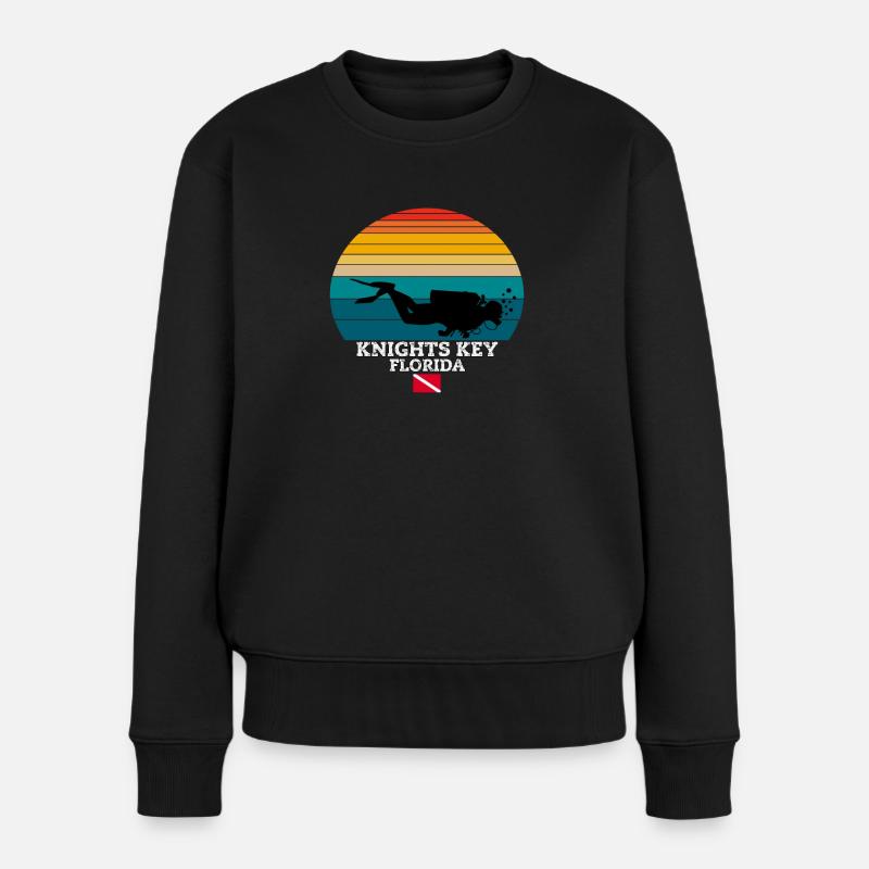 Knights Key Plongée sur l’île américaine - Pull Premium bio Femme - noir