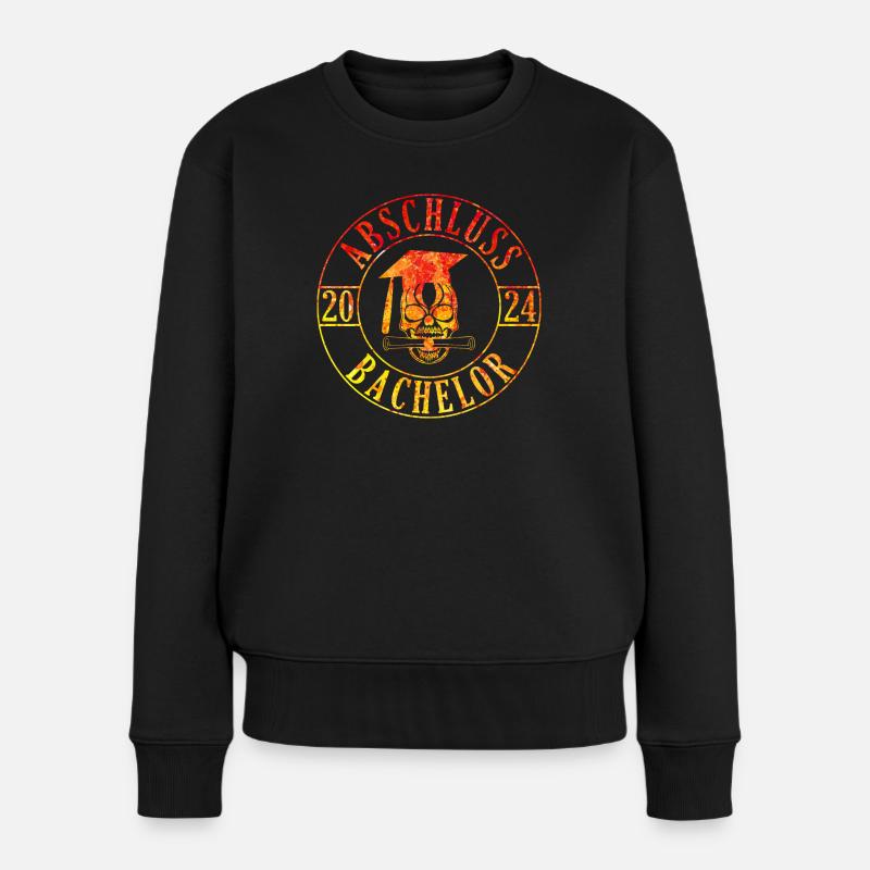 Bachelor Totenkopf 2024 - Frauen Premium Bio Pullover - Schwarz