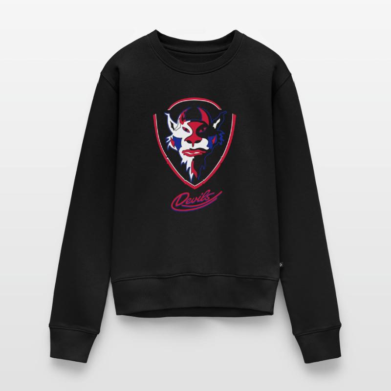 Longing Devils logo with Devils script Women's Premium Organic Jumper